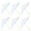 Barton Outdoors 60" White Wedding Umbrella, 6 Pack view 1