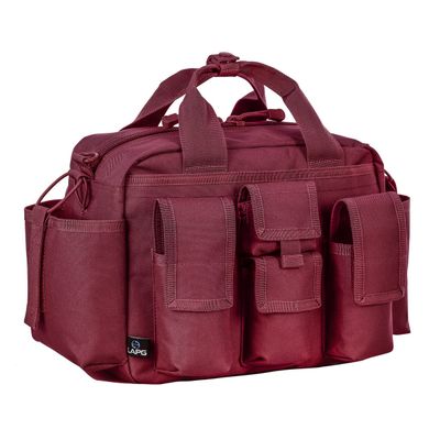 LAPG Tactical Bail Out Gear, Survival Bug Out, Hunting & Hiking, Range Bag with Shoulder Strap & Carry Handle - Maroon