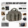 LAPG Tactical Bail Out Gear, Survival Bug Out, Hunting & Hiking, Range Bag with Shoulder Strap & Carry Handle - Maroon view 2