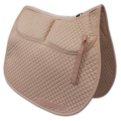 ECP Equine Comfort Products All-Purpose Correction Saddle Pad, Diamond Quilted Design with Adjustable Memory Foam Shims for Customized Fit, Pressure Relief, and Breathable Performance, Peach