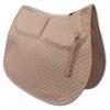 ECP Equine Comfort Products All-Purpose Correction Saddle Pad, Diamond Quilted Design with Adjustable Memory Foam Shims for Customized Fit, Pressure Relief, and Breathable Performance, Peach view 1