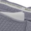 ECP Equine Comfort Products Contoured Correction Dressage Saddle Pad with Adjustable Memory Foam Shims, Quilted Poly-Cotton Design, Pressure Relief for Horses with Swayback or Muscle Loss, Lilac Gray view 4