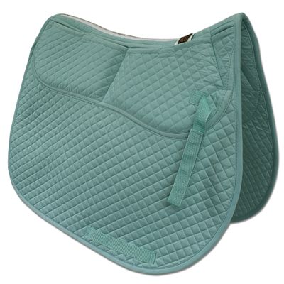 ECP Equine Comfort Products All-Purpose Correction Saddle Pad, Diamond Quilted Design with Adjustable Memory Foam Shims for Customized Fit, Pressure Relief, and Breathable Performance, Turquoise