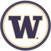 3 Inch UW W University of Washington Huskies Logo Removable Wall Decal Sticker Art NCAA Home Room Decor 3 1/4 Inches