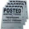 Minuteman Signs Custom Sign, No Trespassing, No Hunting, No Fishing, Posted, Heavy Gauge Vinyl, White view 2