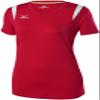 Mizuno Balboa 5.0 Short Sleeve Volleyball Jersey, Womens Large, Red/Silver view 1