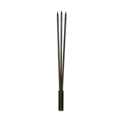 Scuba Choice 12" Stainless Steel 3-Prong Paralyzer Spear Tip, Replacement Pole Head, Durable & Strong, 8mm Female Thread, Ideal for Spearfishing, Hunting Diving (Black)
