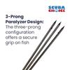 Scuba Choice 12" Stainless Steel 3-Prong Paralyzer Spear Tip, Replacement Pole Head, Durable & Strong, 8mm Female Thread, Ideal for Spearfishing, Hunting Diving (Black) view 2