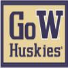 6 Inch GO W University of Washington Huskies Logo Removable Wall Decal Sticker Art NCAA Home Room Decor 6 by 3 Inches view 1