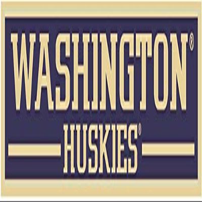 9 Inch UW W University of Washington Huskies Logo Removable Wall Decal Sticker Art NCAA Home Room Decor 9 by 2 Inches