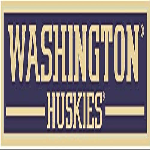 9 Inch UW W University of Washington Huskies Logo Removable Wall Decal Sticker Art NCAA Home Room Decor 9 by 2 Inches