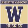 4 Inch UW W University of Washington Huskies Logo Removable Wall Decal Sticker Art NCAA Home Room Decor 4 by 3 Inches
