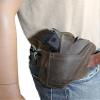 Barsony Ambidextrous Brown Leather Pancake Holster for CZ 100 view 3