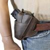 Barsony Ambidextrous Brown Leather Pancake Holster for CZ 100 view 4