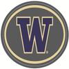 4 Inch UW W University of Washington Huskies Logo Removable Wall Decal Sticker Art NCAA Home Room Decor 4 1/2 by 3 Inches view 1