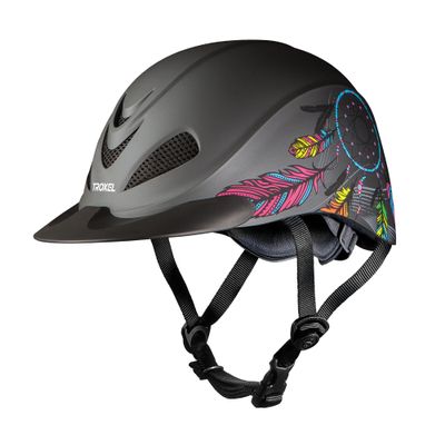 Troxel Rebel Bold Horse Riding Helmet, Low-Profile, Light, Adjustable Design, Safety Horseback Riding Gear, Extra Large (7-3/8 - 7-3/4), Dreamcatcher