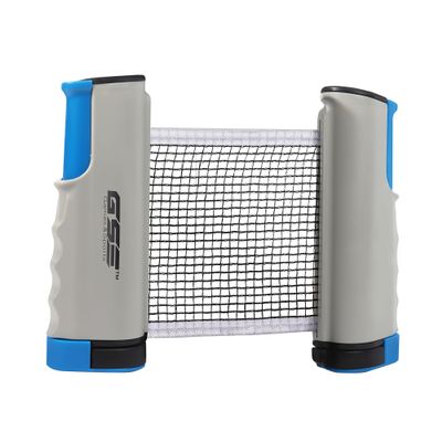 GSE Games & Sports Expert Grey Adjustable Retractable Ping Pong Net & Post. Portable Table Tennis Net & Clamps. Replacement Ping Pong Net for Any Tables