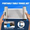 GSE Games & Sports Expert Grey Adjustable Retractable Ping Pong Net & Post. Portable Table Tennis Net & Clamps. Replacement Ping Pong Net for Any Tables view 4