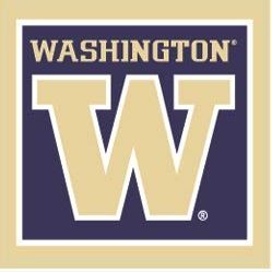 3 Inch UW W University of Washington Huskies Logo Removable Wall Decal Sticker Art NCAA Home Room Decor 3 by 3 Inches