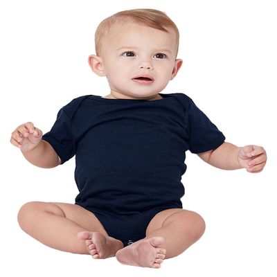 Bella + Canvas Infant Jersey Short-Sleeve One-Piece 6-12MOS NAVY
