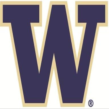 3 Inch UW W University of Washington Huskies Logo Removable Wall Decal Sticker Art NCAA Home Room Decor 3 by 2 Inches