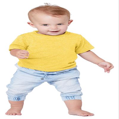 BELLA+CANVAS Infant Jersey Short Sleeve T-Shirt 3-6MOS Yellow
