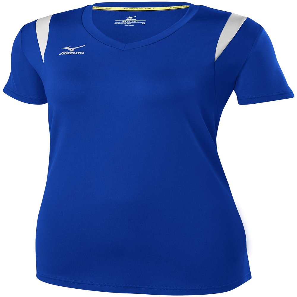 Mizuno Youth Balboa 5.0 Short Sleeve Volleyball Jersey Royal/Silver