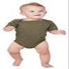 BELLA+CANVAS Infant Triblend Short-Sleeve One-Piece 12-18MOS Olive Triblend view 1