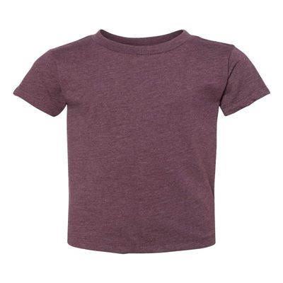 Bella + Canvas Toddler Jersey Short-Sleeve T-Shirt 3T HEATHER MAROON