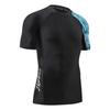 HUGE SPORTS Men's Splice UV Sun Protection UPF 50+ Skins Rash Guard Short Sleeves(Zigzag, XL) view 3