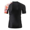 HUGE SPORTS Men's Splice UV Sun Protection UPF 50+ Skins Rash Guard Short Sleeves(Bee Together, XL) view 4