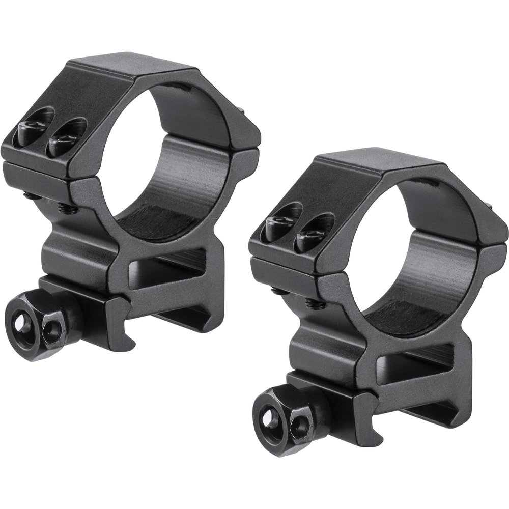 BARSKA AI13188 Medium 30mm Weaver Style Hq Rings Black