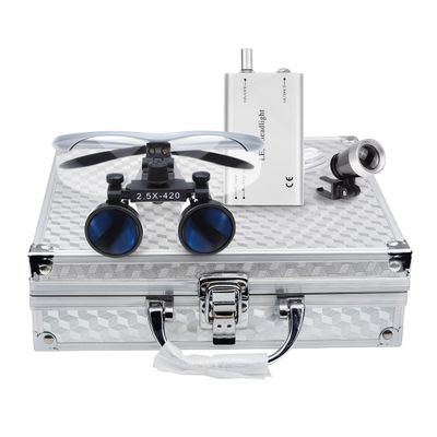 BoNew Portable 2.5 Optical + 3W Light Aluminum alloy box (Silver)