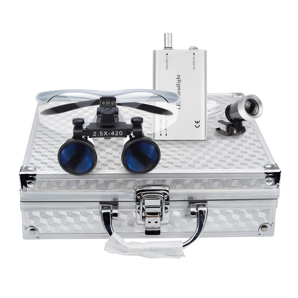 BoNew Portable 2.5 Optical + 3W Light Aluminum alloy box (Silver)