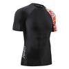 HUGE SPORTS Men's Splice UV Sun Protection UPF 50+ Skins Rash Guard Short Sleeves(Bee Together, 2XL) view 3
