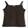 Made in USA Big Girls' Cotton Camisole Cami Tank Top T-Shirt Tee Tshirt Spaghetti Straps Summer Play School Sports Sensitive Skin SPD Sensory Sensitive Clothing - Chocolate - 18/24m view 1