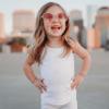 Made in USA Big Girls' Cotton Camisole Cami Tank Top T-Shirt Tee Tshirt Spaghetti Straps Summer Play School Sports Sensitive Skin SPD Sensory Sensitive Clothing - Chocolate - 18/24m view 3