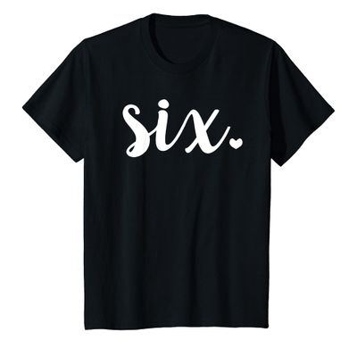 Kids Sixth Birthday Girl Shirt, 6 Year Old Birthday Girl Outfit