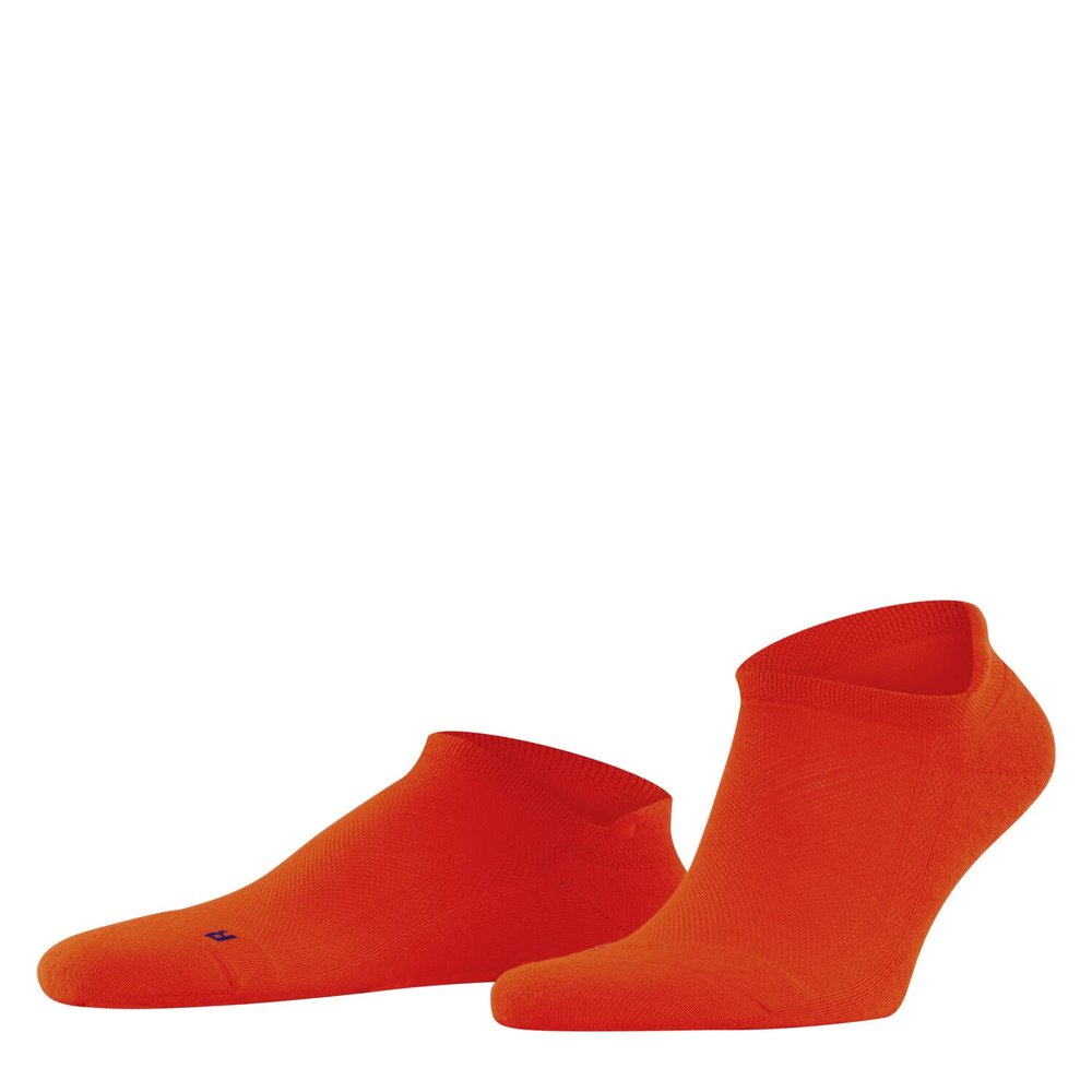FALKE Unisex Cool Kick Sneaker Socks, Breathable, Cooling Effect, Polyester, Ankle Length, Everyday Colorful Sock, Orange (Flash Orange 8034), 10.5-11.5, 1 Pair