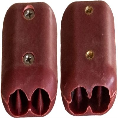 1/2 Inch Double OT Reusable Rope Clamp 2 - Pack (Red)