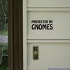 Minglewood Trading Protected by Gnomes 8" x 3" Vinyl Decal Sticker - 20 Color Options - - Green view 2