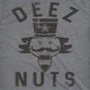Crazy Dog Mens Holiday Novelty T Shirt Deez Nuts Funny Nutcracker Christmas Pun Shirt Meme Cringe Bro Ugly Sweater Party Tee Dark Heather Grey M view 2