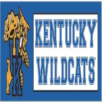 6 Inch UK University of Kentucky Wildcats Logo Removable Wall Decal Sticker Art NCAA Home Room Decor 6.5 by 2 Inches