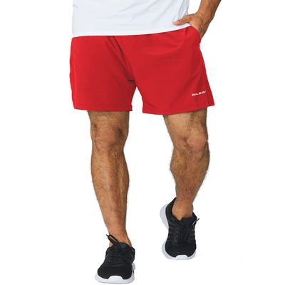 baleaf Men's 5" Running Athletic Shorts Zipper Pocket for Workout Gym Sports Lightweight Quick Dry Red Size L