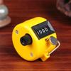 Manual Tally Counter 4 Digit Display Counter Lap Counter with Finger Ring Mechanical Palm Click Counter Yellow for Stadium, Casino and Game Scores by TheBigThumb view 3