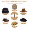 HAIBEIR Hat Stretcher - Heavy Duty - One Size Fits All Hat & Three Colors Adjust from 6 11/16 to 8 7/8 (Black) view 4