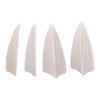 50 Pcs Turkey Feather Fletching 3 Inch Right Wing Arrow Feathers Vanes(White) view 2