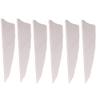 50 Pcs Turkey Feather Fletching 3 Inch Right Wing Arrow Feathers Vanes(White) view 3