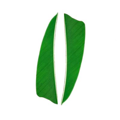 50 Pcs Turkey Feather Fletching 3 Inch Right Wing Arrow Feathers Vanes(Green)