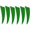 50 Pcs Turkey Feather Fletching 3 Inch Right Wing Arrow Feathers Vanes(Green) view 3